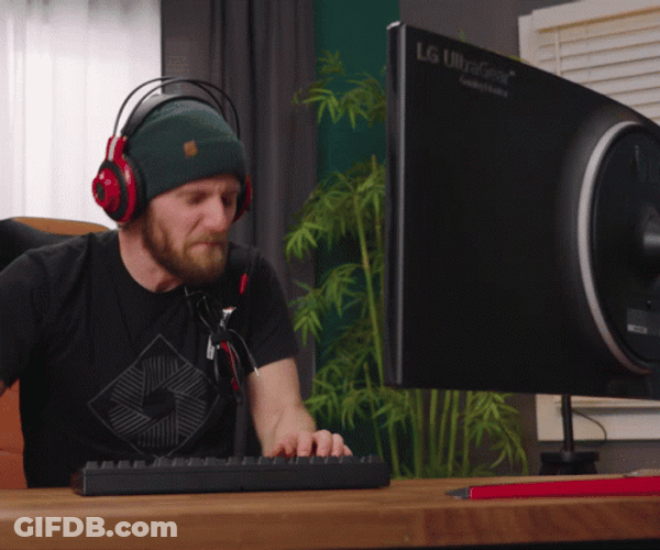 Gamer Destroy Computer GIF