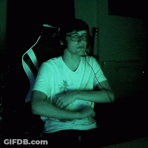 Gamer Flashing Night Lights GIF