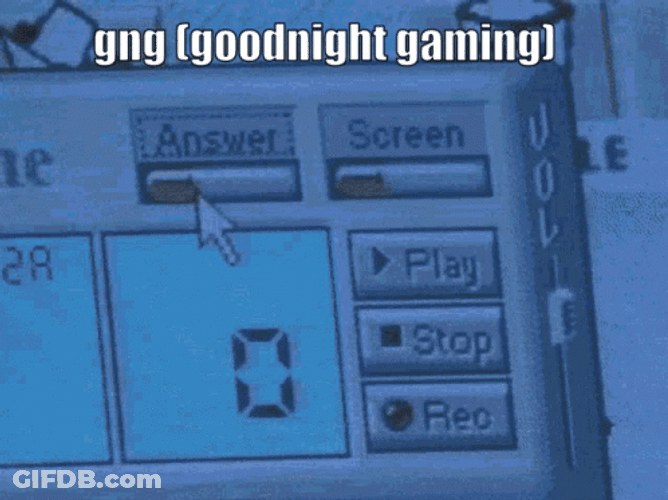 Gamer Goodnight Gaming GIF