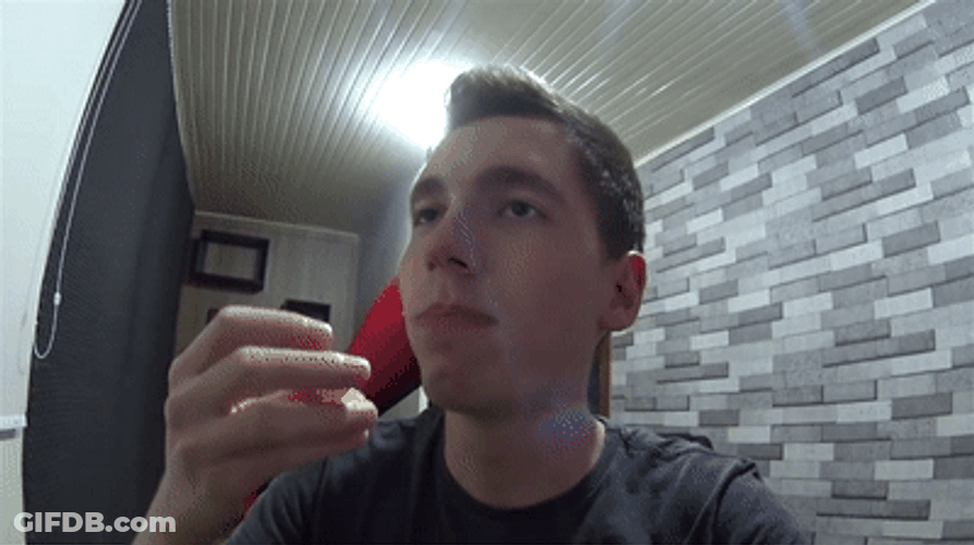 Gamer Man Eating GIF