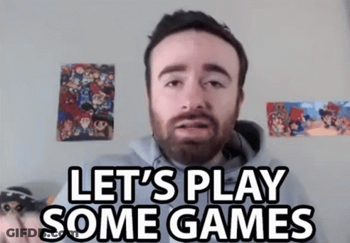 Gamer Man Lets Play A Game GIF
