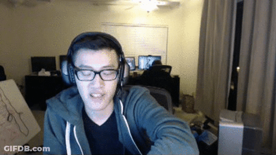 Gamer Man With Eye Glasses GIF