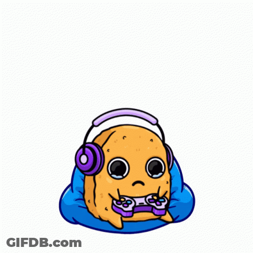 Gamer Nuggets Game Over GIF