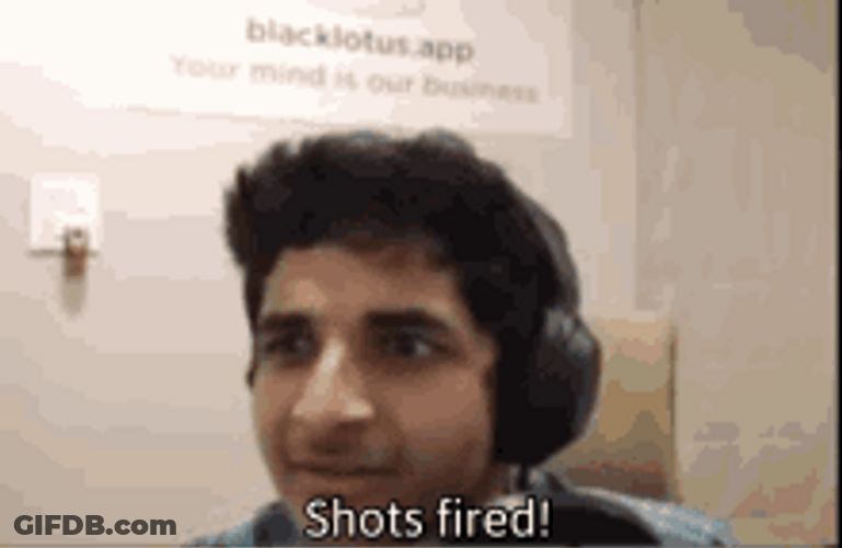 Gamer Shots Fired Reaction GIF