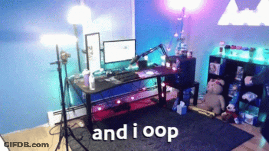Gamer Slip And I Oop Meme GIF