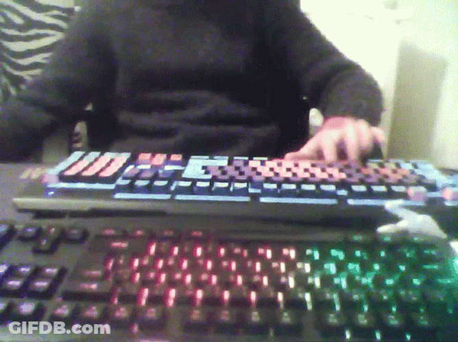 Gamer Typing Keyboard GIF