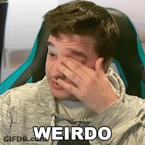 Gamer Wipe His Face Weirdo GIF