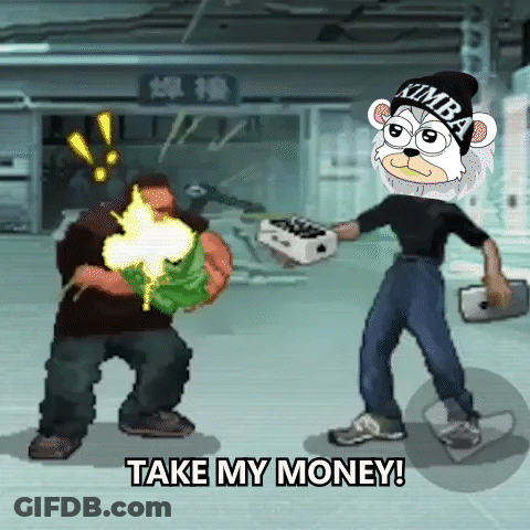 Gaming Character Says Take My Money With Hammer GIF