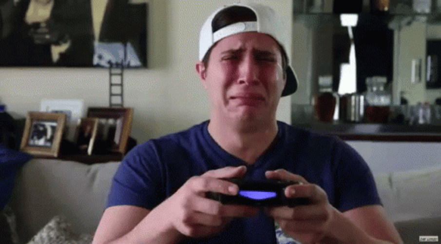 Gaming In Tears GIF