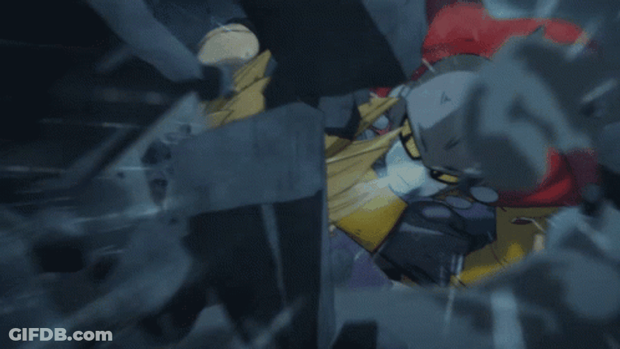 Gamma 1 Dragging Gohan On The Ground GIF