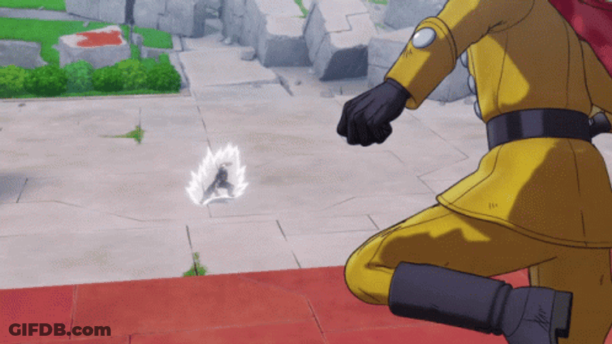 Gamma 1 Getting Hit By Gohan GIF