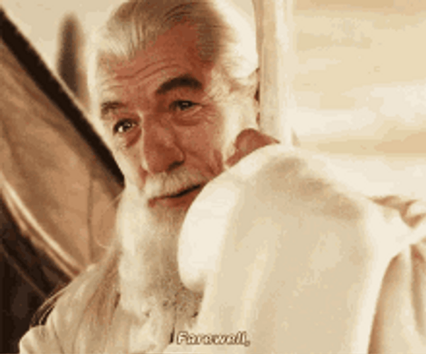 Gandalf Bidding Farewell GIF