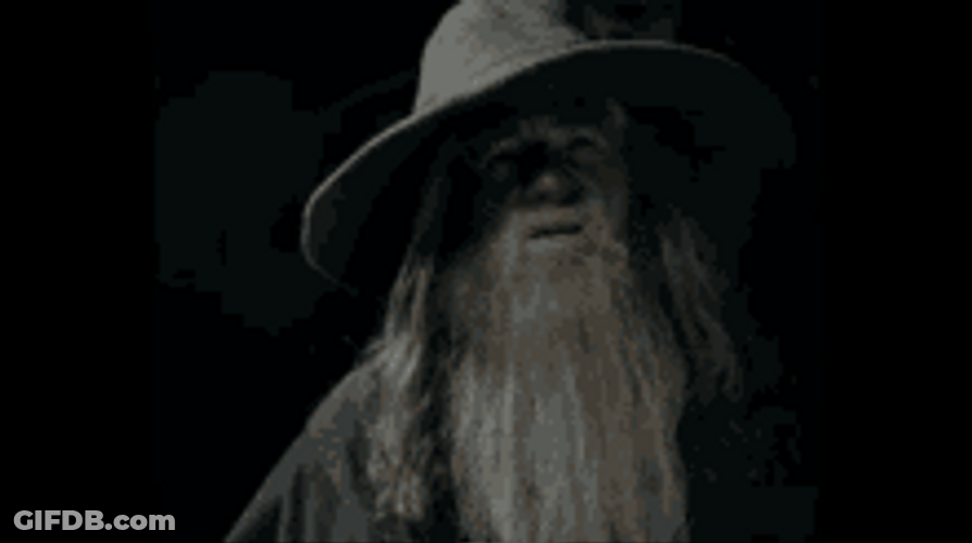 Gandalf Confused Look GIF