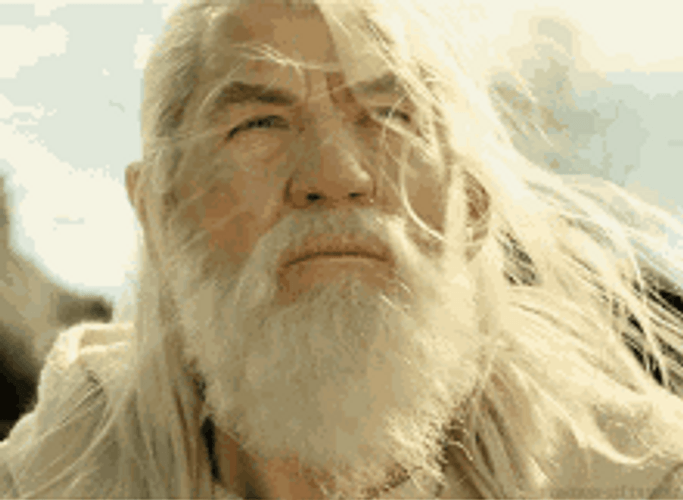 Gandalf Looking At The Sky GIF