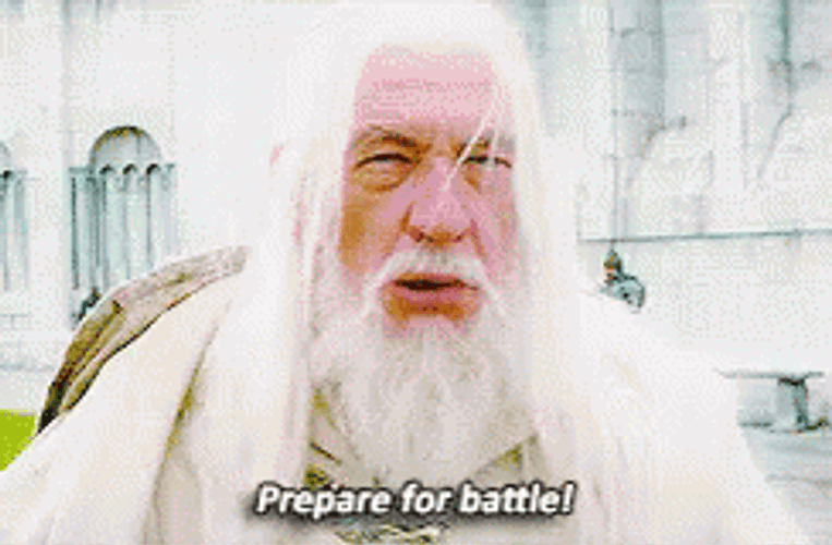 Gandalf Prepare For Battle GIF
