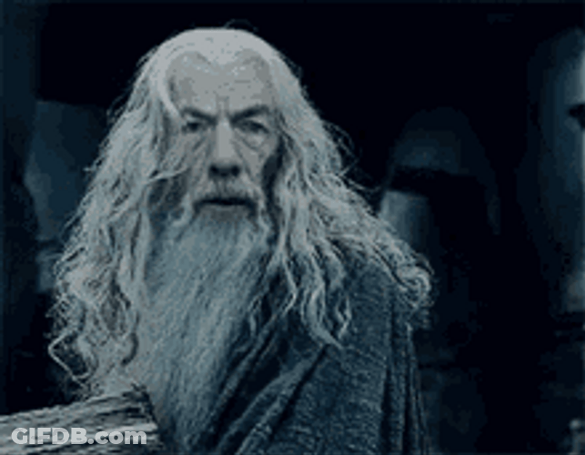 Gandalf Shocked & Confused GIF