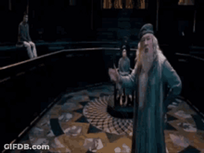 Gandalf Trying To Defend Someone GIF