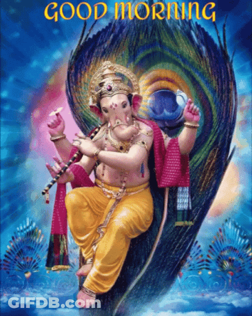 Ganesh 3D Good Morning GIF