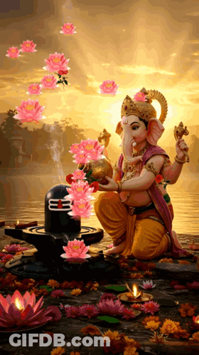 Ganesha Statue Happy Ganesh Chaturthi GIF