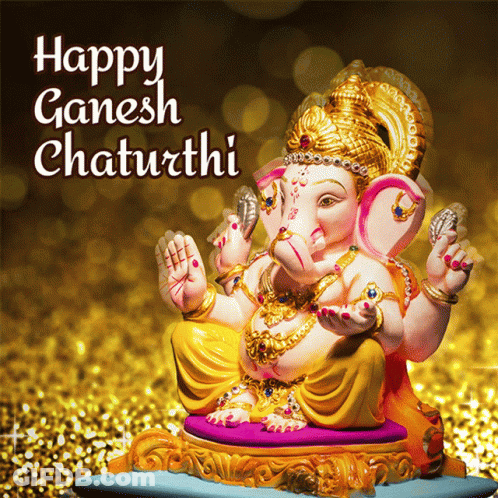 Ganesha Statue Happy Ganesh Chaturthi GIF