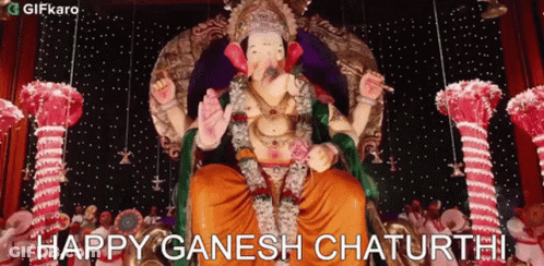 Ganesha Statue Happy Ganesh Chaturthi GIF