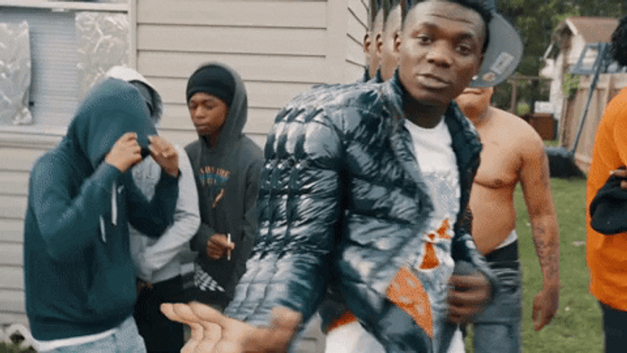 Gang Gang Group Of Guys In Backyard GIF