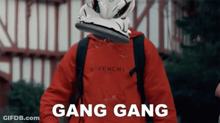 Gang Gang Guy With Gooniez Head GIF