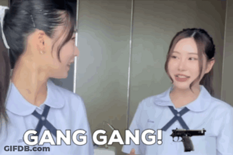 Gang Gang Two Girls In Uniform GIF