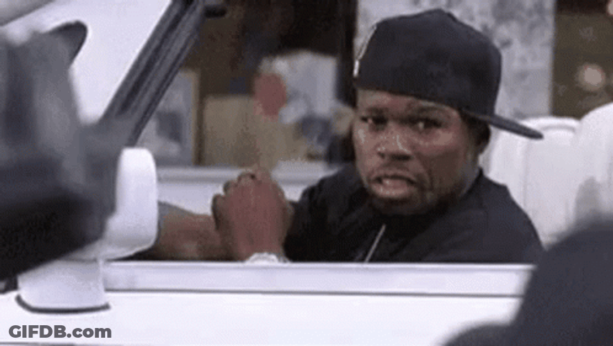 Gangsta 50 Cent American Rapper Car Drive GIF