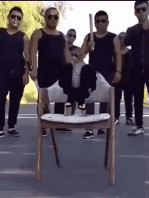 Gangsta Gang Monkey Boss Jump Walk GIF
