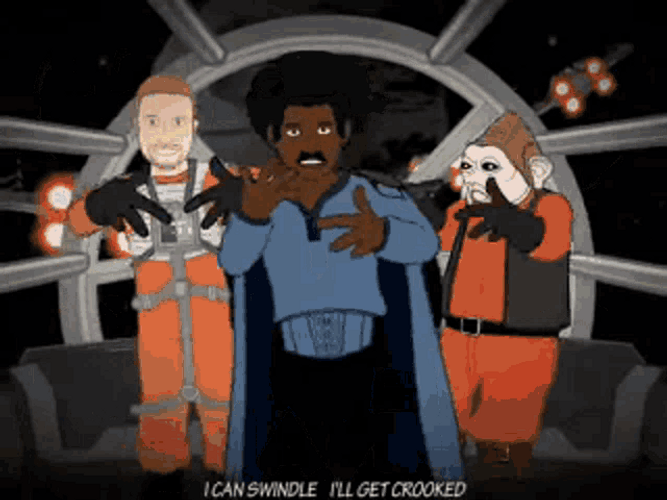 Gangsta Lando Calrissian Star Wars Rap Dance GIF