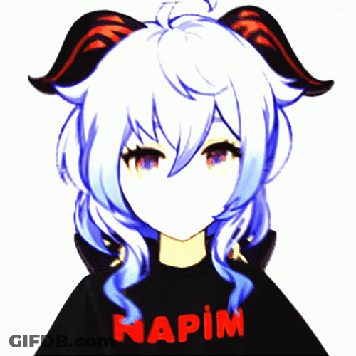 Ganyu Changing Color Effects GIF