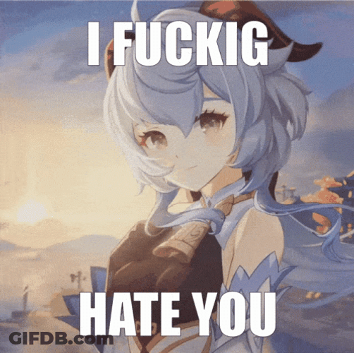 Ganyu Hate You GIF