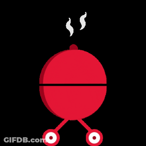 Gaping Cartoon Grill Animated Art GIF