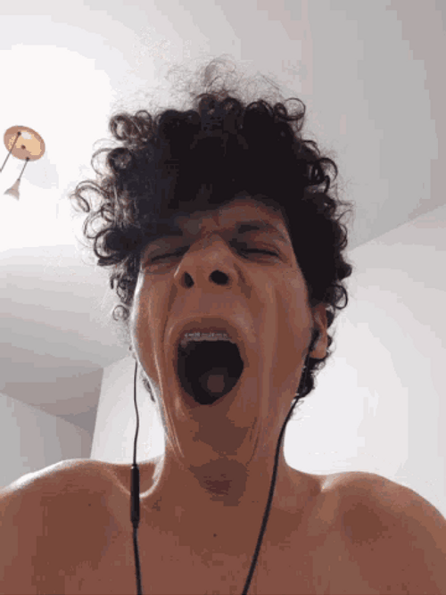 Gapping Mouth Yawning GIF