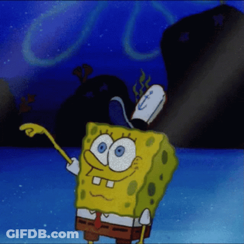 Garbage Spongebob Writing Trash GIF