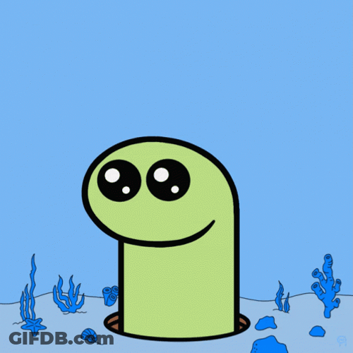 Garden Eel Worm GIF