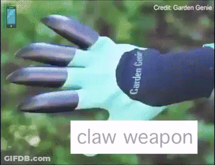 Garden Genie Claw Weapon GIF