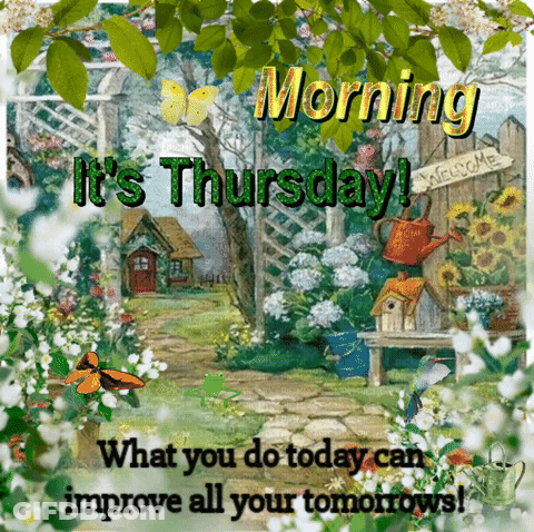 Garden Morning It's Thursday GIF