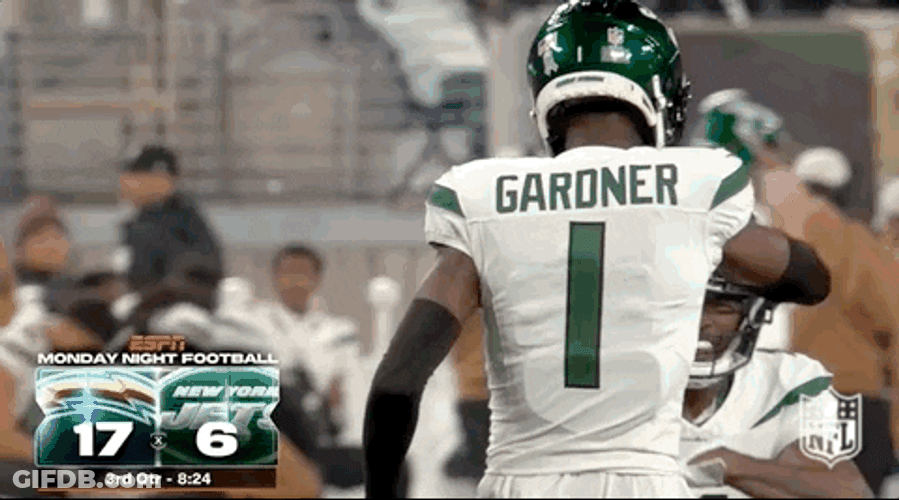 Gardner Jumping Celebration Jets GIF