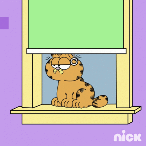 Garfield Beginning To Dread Monday GIF