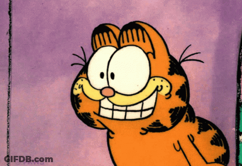 Garfield Cartoon With Paws GIF