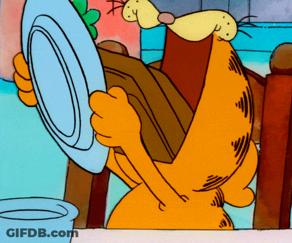 Garfield Chow Whole Sandwich GIF