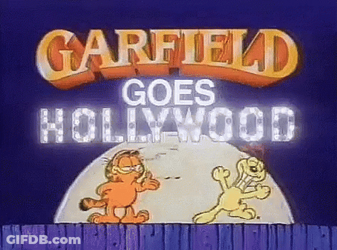 Garfield Dancing Goes To Hollywood GIF