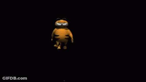 Garfield Dancing With Disco Ball GIF