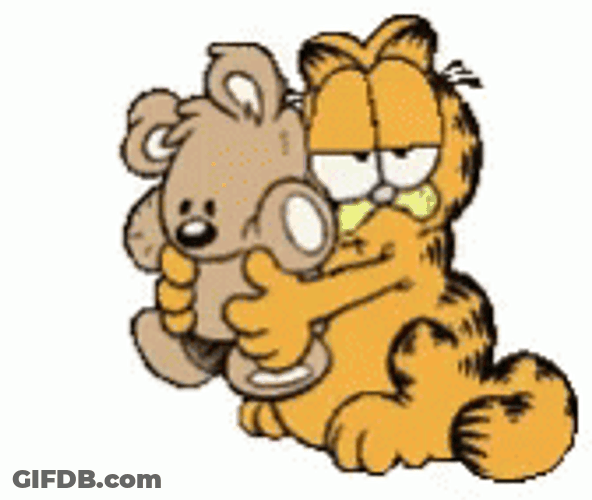Garfield Easy Button Plop GIF
