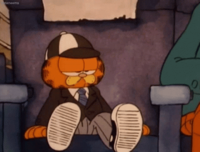 Garfield In Suit GIF
