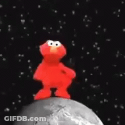 Garfield Is Standing On A Planet In Space GIF