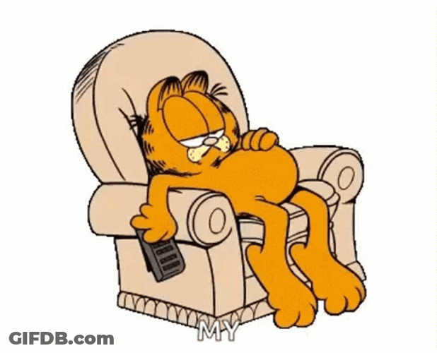 Garfield Lazy Sitting GIF