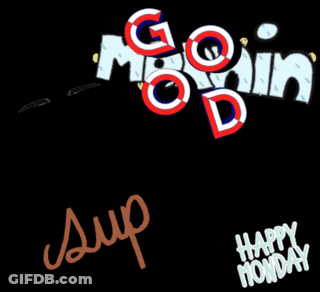 Garfield Saying Happy Monday GIF